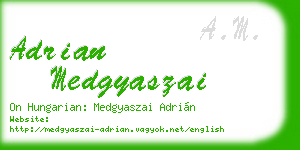 adrian medgyaszai business card