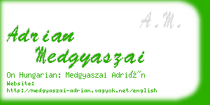 adrian medgyaszai business card